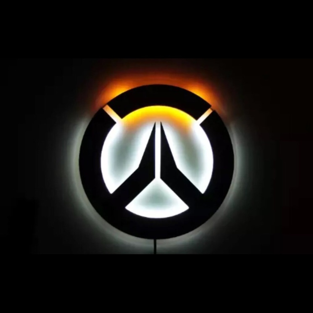 OVERWATCH 💙💡 Logo Emblem Mood Lamp.
